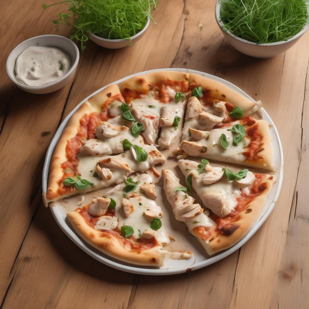 Alfredo Chicken Pizza